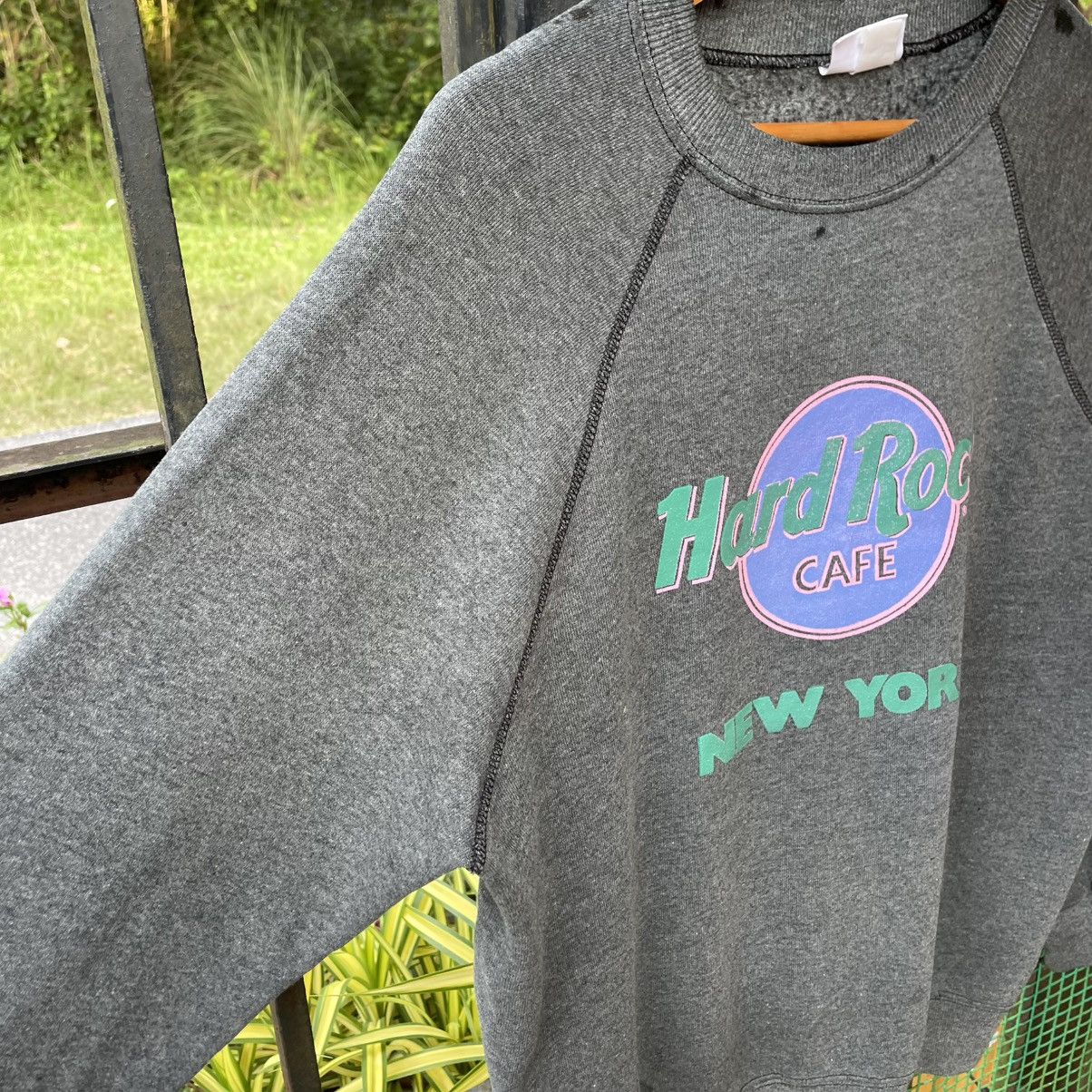 Hard Rock Cafe 🔥Vintage 80s Hard Rock Cafe New York Big Logo Sweatshirts Size US M / EU 48-50 / 2 - 6 Thumbnail