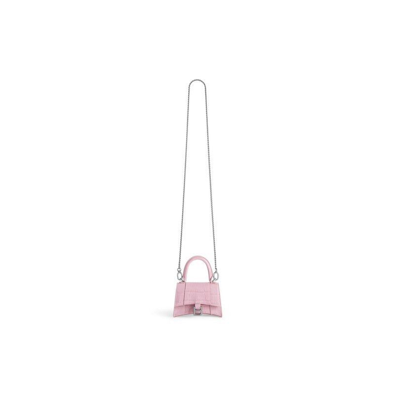 Balenciaga o1srvl11e1225 Size: OS / Hourglass Mini Handbag With Chain Size ONE SIZE - 5 Thumbnail