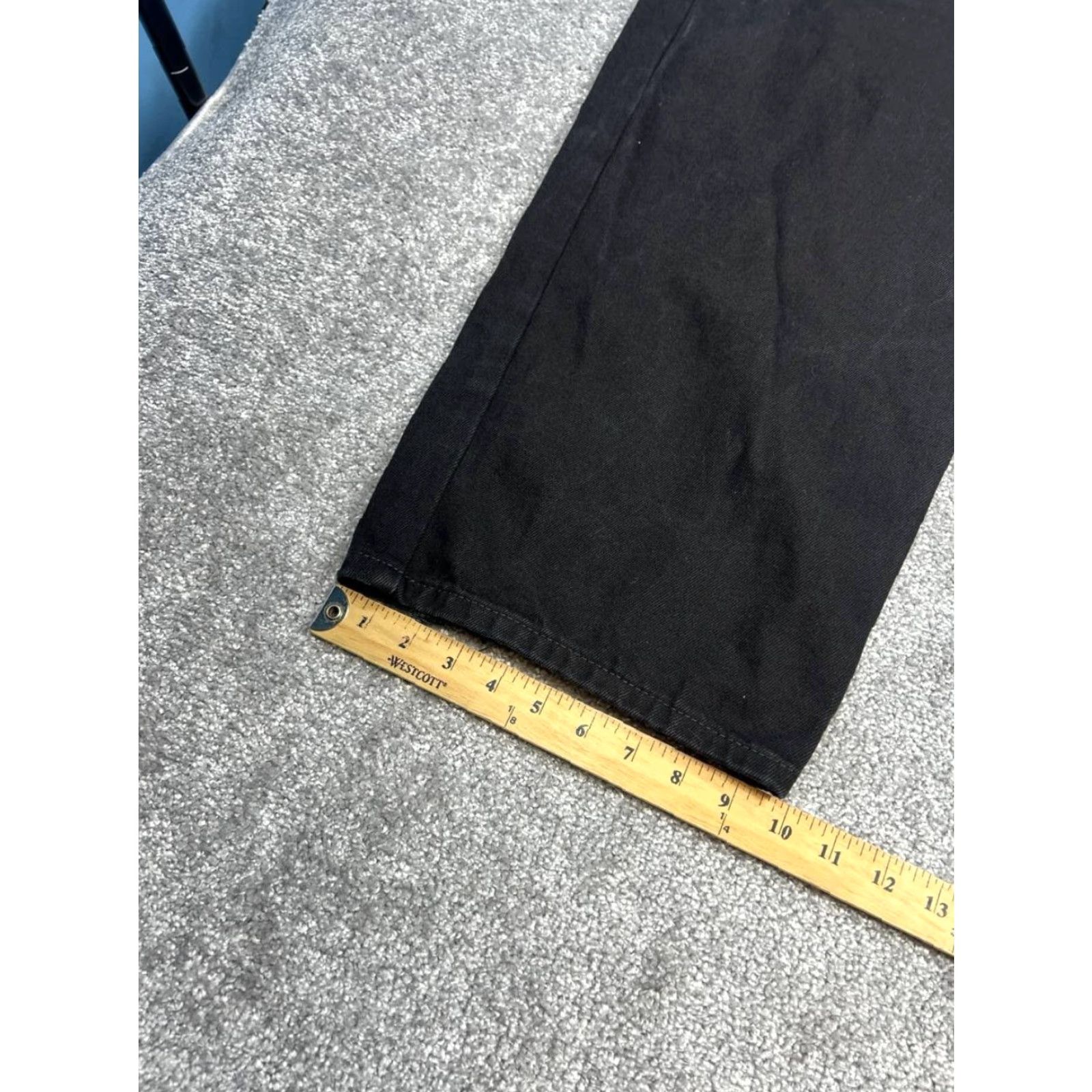 Levi's Levis 550 Jeans Mens 52 Black Cotton High Rise Relaxed Fit Straight Leg 50x27 Vintage No Size US 36 / EU 52 - 6 Thumbnail
