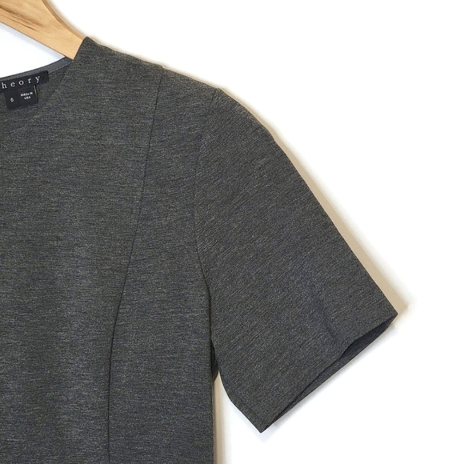 Theory Theory Gray Ponte Sheath Dress Minimalist Tailored XS Size 6 Size M / US 6-8 / IT 42-44 - 4 Thumbnail