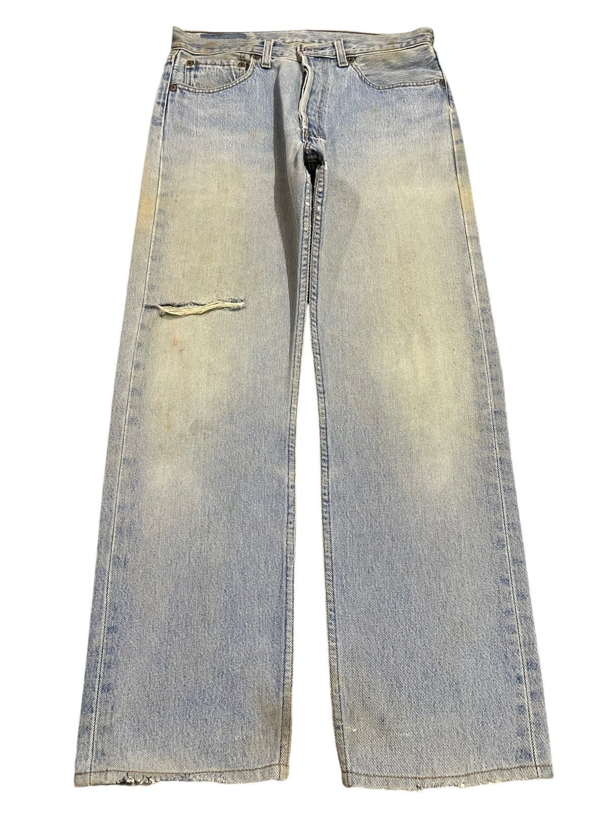 Levi's Vintage Levis Classic Mud Wash Distress Style Jeans Size US 31 - 1 Thumbnail