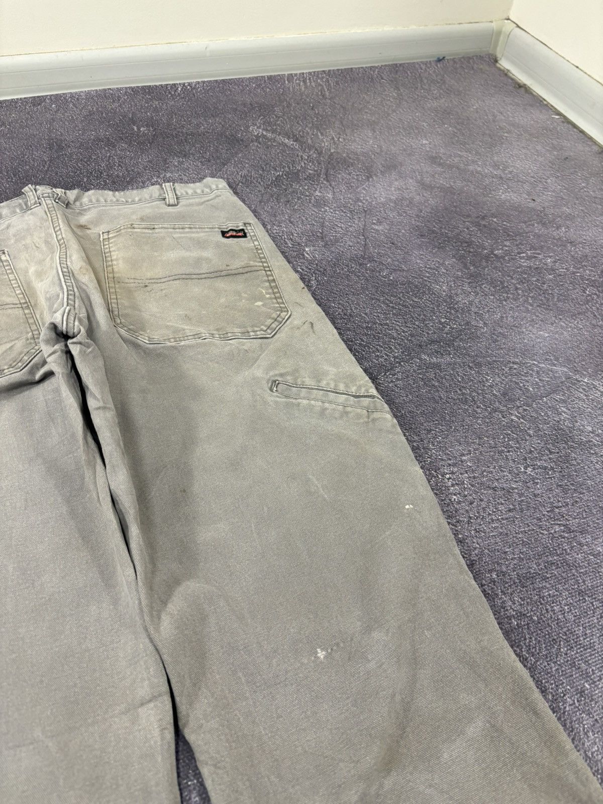 Dickies Vintage Dickies Distressed Denim Gray Hype Baggy Pants Jeans Size US 34 / EU 50 - 5 Thumbnail