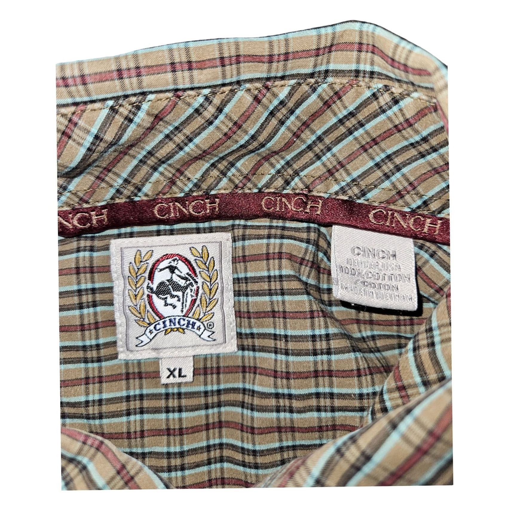 Vintage Cinch Button-Down Long Sleeve Men's XL Plaid Western Cowboy Casual Shirt Size US XL / EU 56 / 4 - 2 Thumbnail