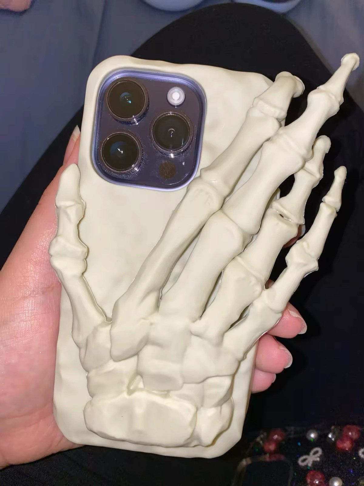 Other Gothic Punk Skeleton Hand IPhone 17 Pro Case Cover Size ONE SIZE - 3 Thumbnail