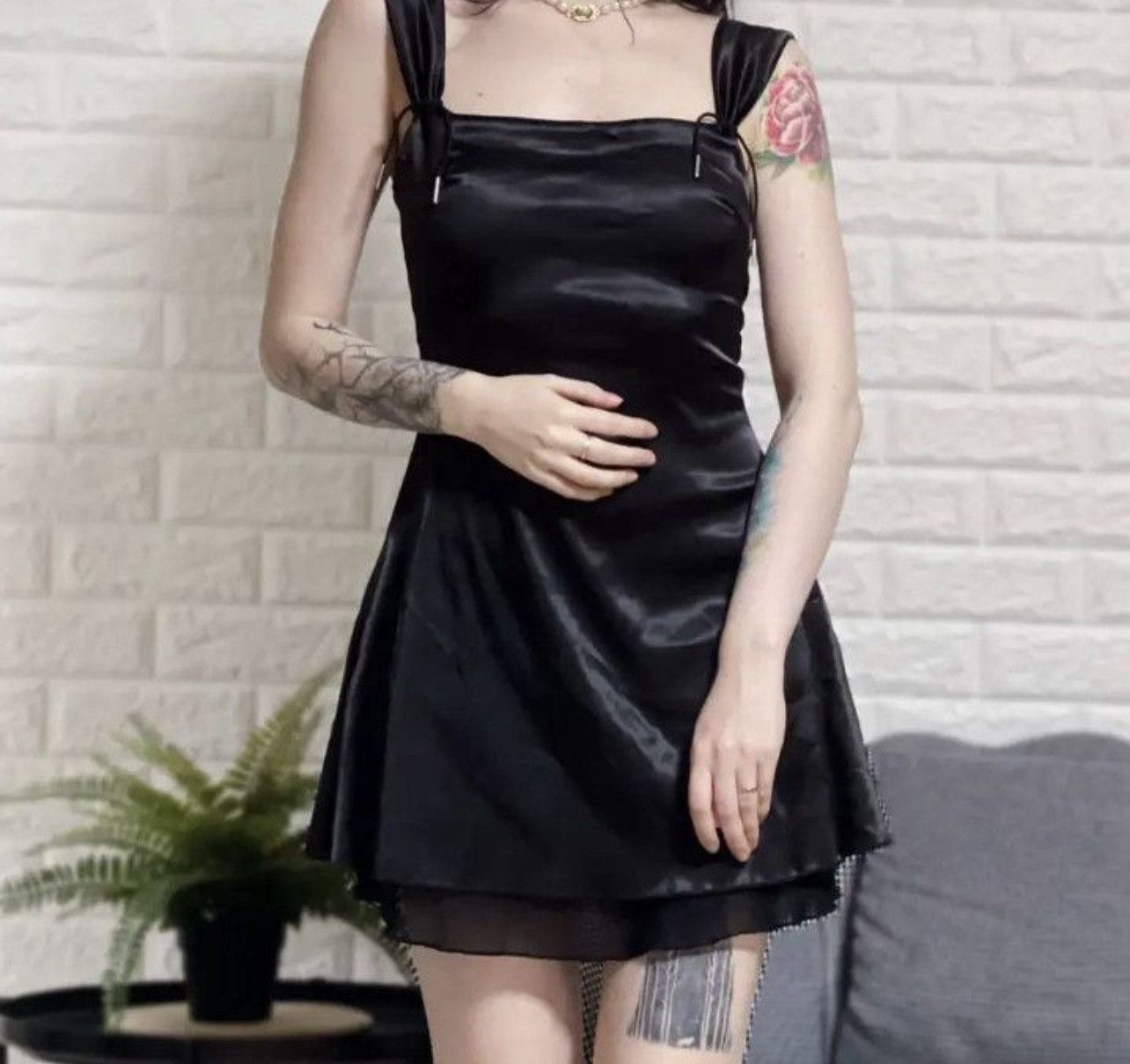 Japanese Brand Sleeveless Black Goth Y2K Mini Dresses Size S / US 4 / IT 40 - 5 Thumbnail