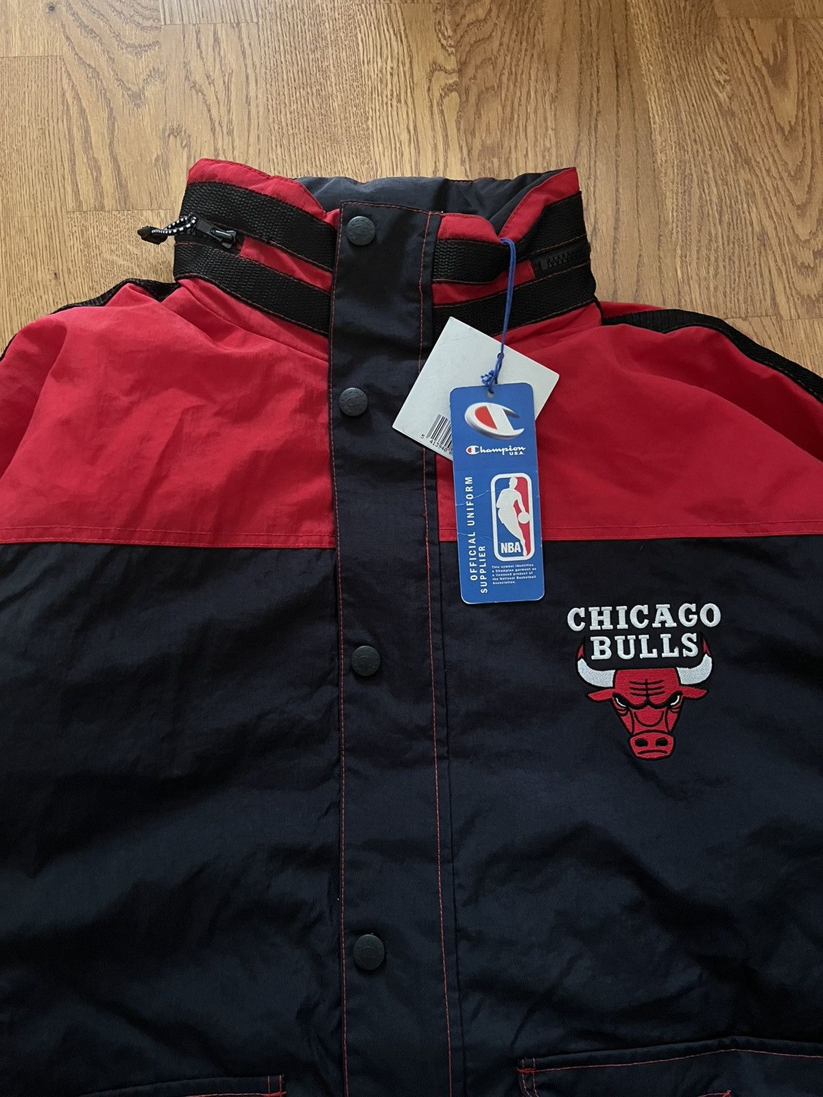 Champion × NBA Vintage DS Chicago Bulls jacket Size US XL / EU 56 / 4 - 3 Thumbnail