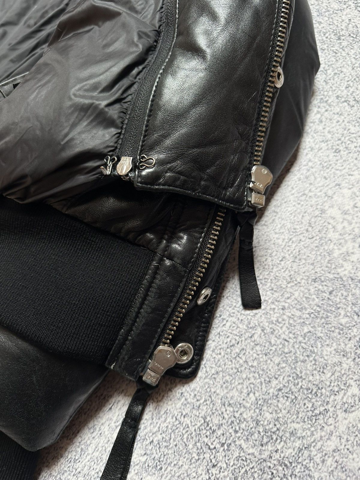 Mackage Mackage Glen Leather Bomber With Hooded Bib And Fur Trim Size US M / EU 48-50 / 2 - 11 Thumbnail