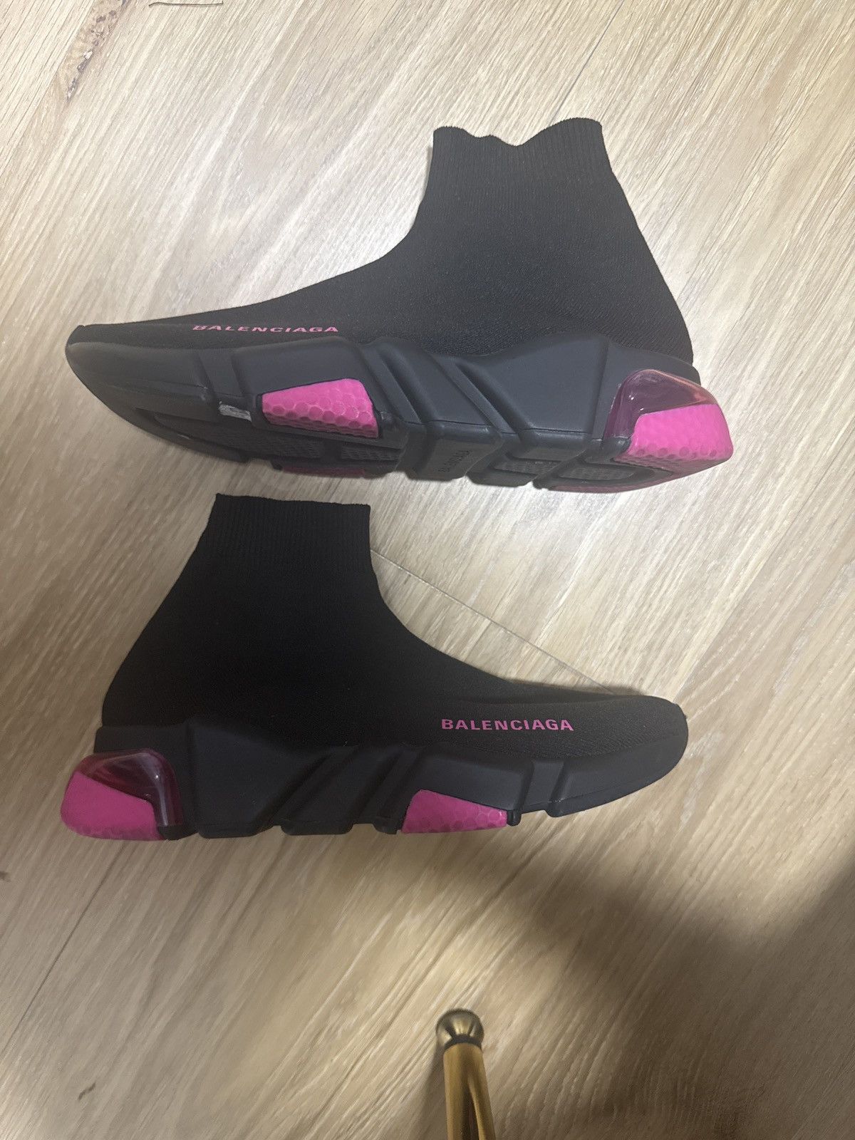 Balenciaga BALENCIAGA Neoprene Knit Womens Speed Clear Sole Sneakers Size US 6 / IT 36 - 1 Thumbnail