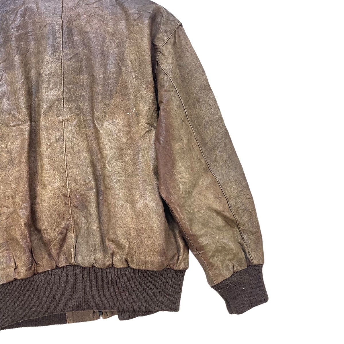 Japanese Brand × Vintage Vintage Japanese Brand Luis Alvear Sunfaded Leather Jackets Size US S / EU 44-46 / 1 - 8 Thumbnail