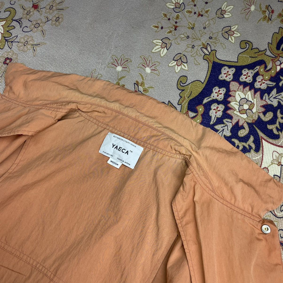Japanese Brand × Vintage × YAECA Vintage Yaeca Orange Khakis Jacket Size US M / EU 48-50 / 2 - 19 Thumbnail
