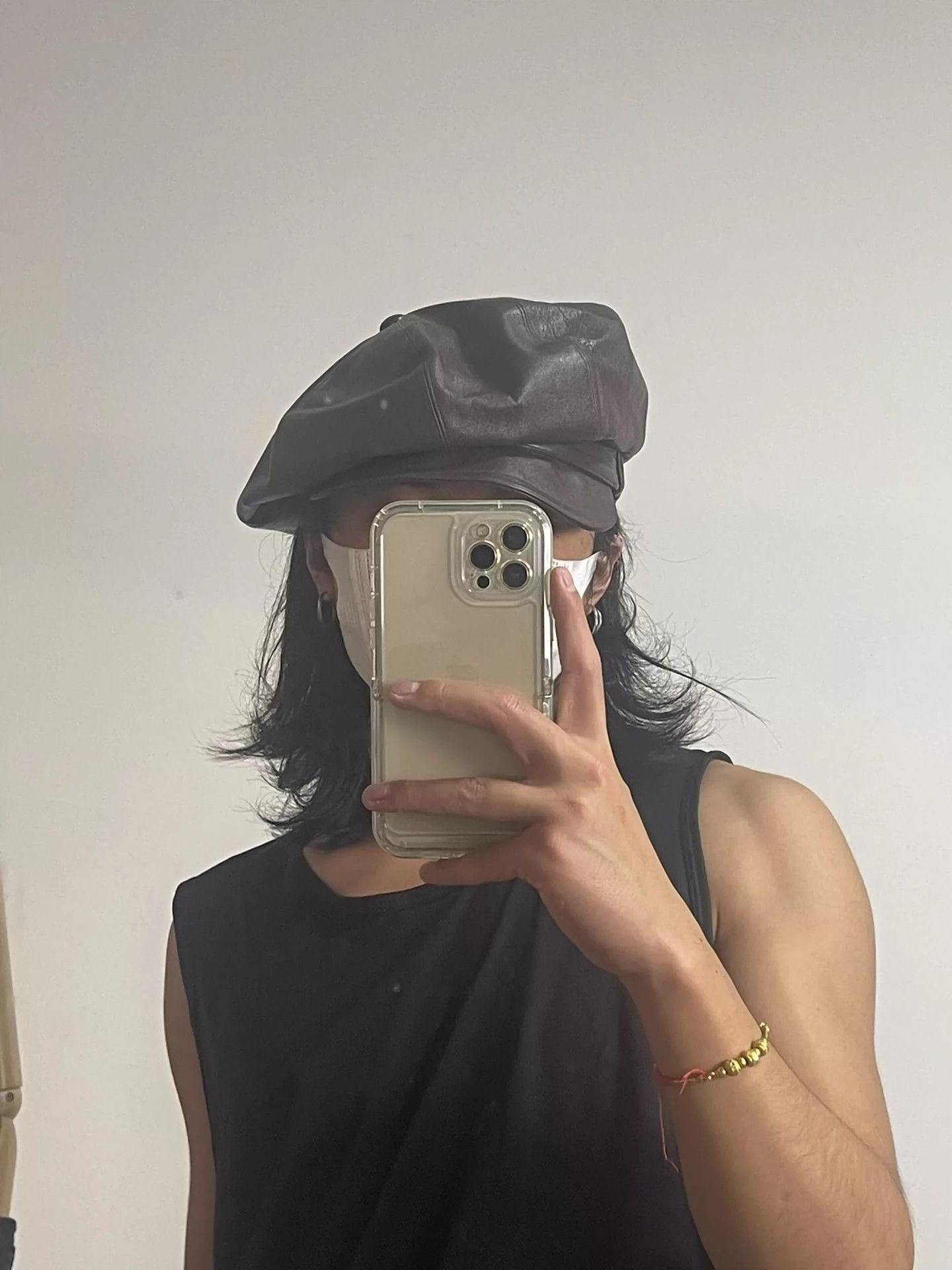 Jean Paul Gaultier Jean Paul Gaultier Cowhide newsboy hat octagonal hat-2505 Size ONE SIZE - 1 Thumbnail