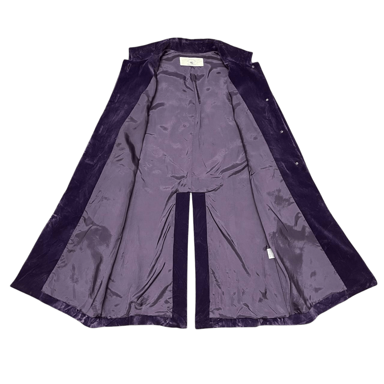 Karl Lagerfeld Karl Lagerfeld Velvet Long Coat Purple Size US S / EU 44-46 / 1 - 7 Thumbnail