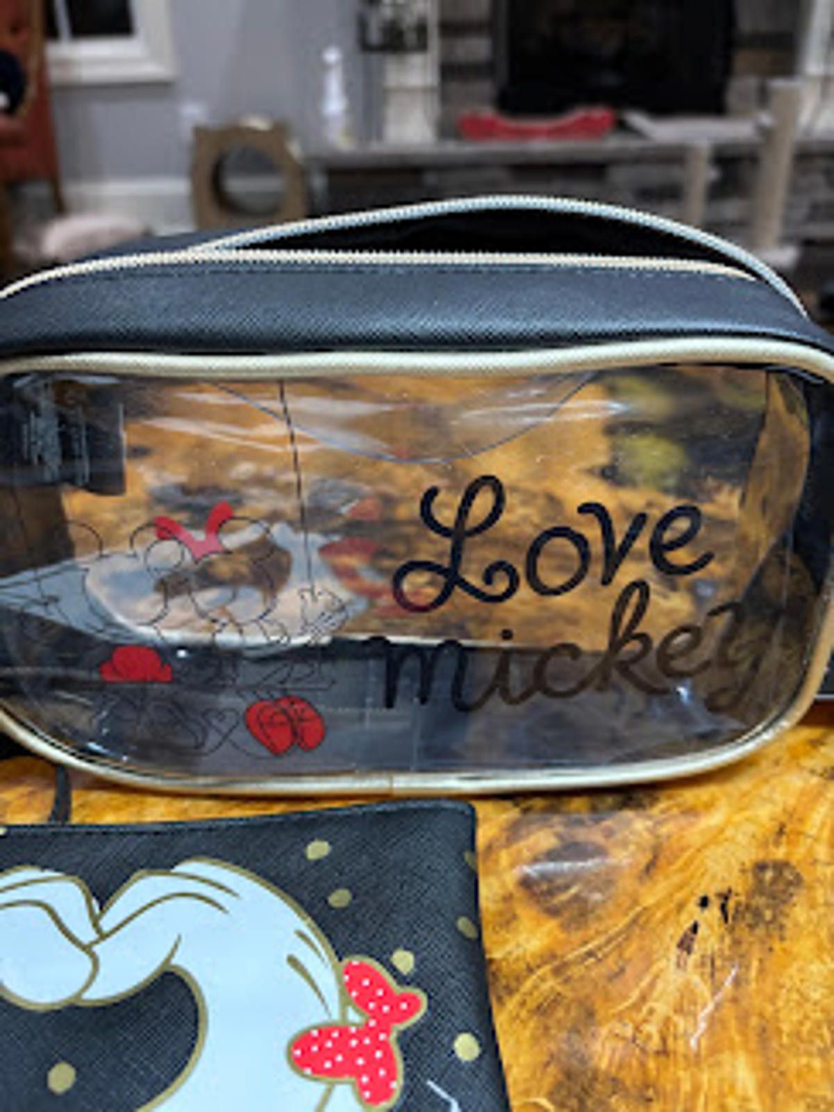 Disney Bioworld Disney Love Mickey Clear Cosmetic Bag Set NWT Size ONE SIZE - 2 Thumbnail