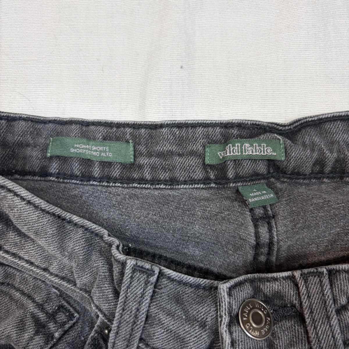 Other Wild fable high rise black distressed Jean shorts Size 26" / US 2 / IT 38 - 3 Thumbnail