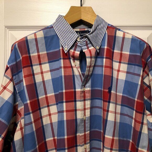 Polo Ralph Lauren VTG polo Ralph Lauren men's 100%cotton casual shirt size: L Size US L / EU 52-54 / 3 - 2 Thumbnail