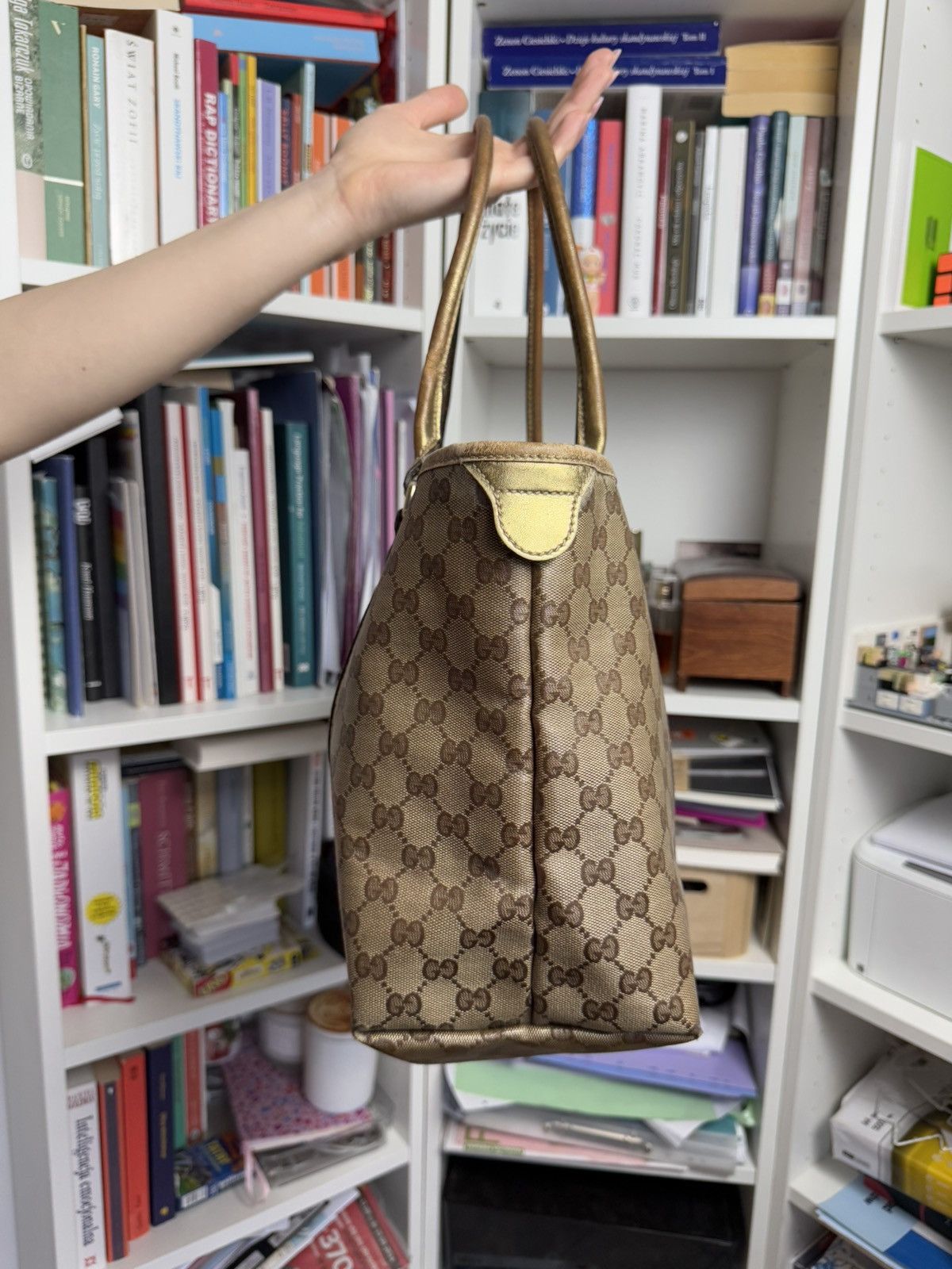Designer × Gucci × Vintage Vintage y2k Gucci monogram tote / shopper bag luxury designer Size ONE SIZE - 14 Thumbnail
