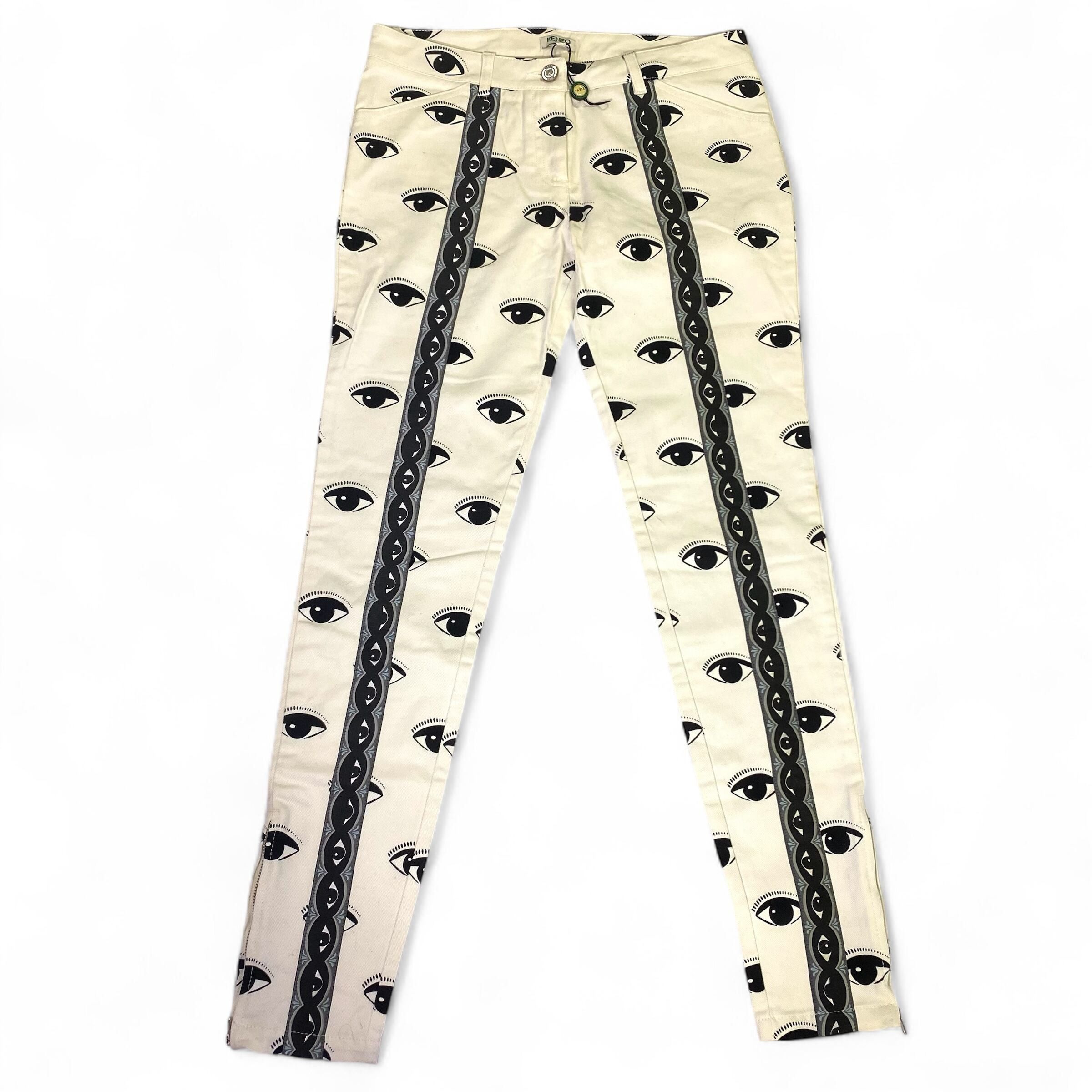 Kenzo KENZO All Over Eyes Denim Ladys Size 26" / US 2 / IT 38 - 1 Thumbnail