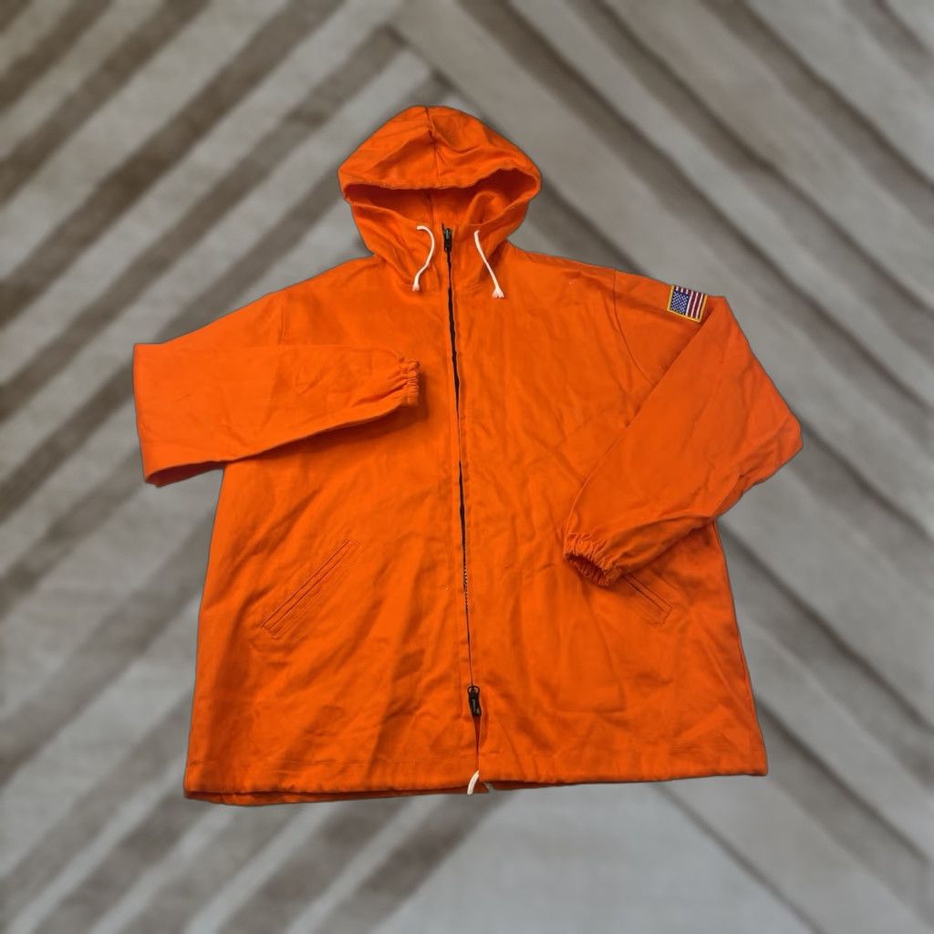Vintage VINTAGE Flame Resistant Tyndale Jacket Blaze Orange Hood Indura Westex XL Size US XL / EU 56 / 4 - 1 Thumbnail