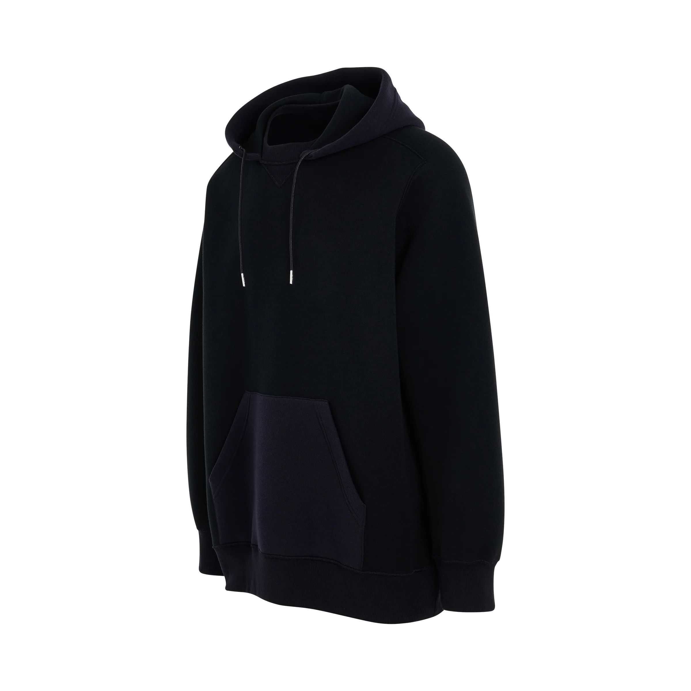 Sacai o1mris0824 Sweat Mix Hoodie in Black Size US L / EU 52-54 / 3 - 2 Thumbnail