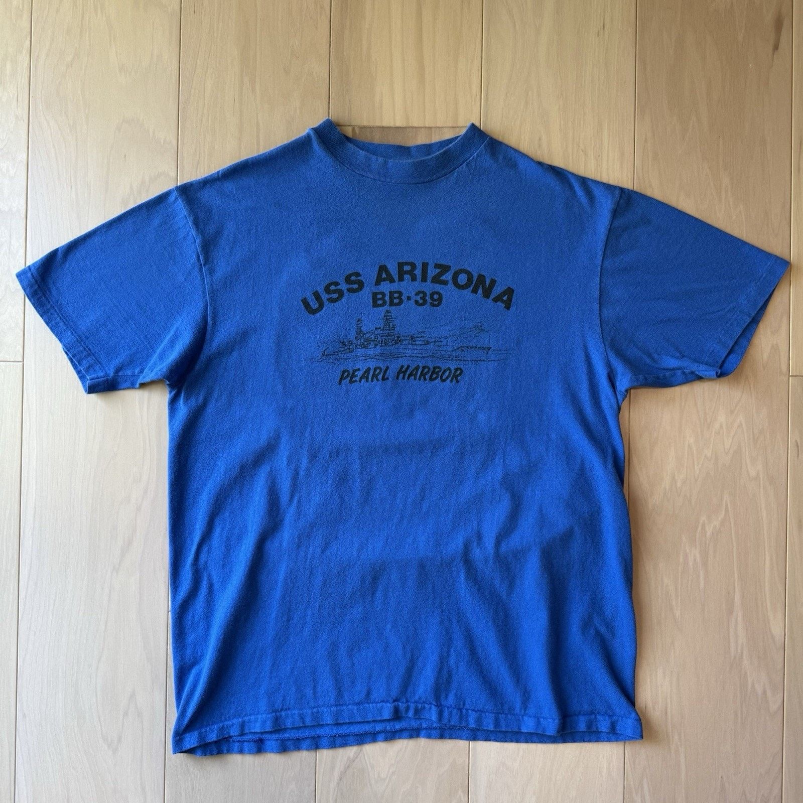 Vintage Vintage USS Arizona BB39 Shirt XL Blue 80s Pearl Harbor Size US XL / EU 56 / 4 - 2 Thumbnail
