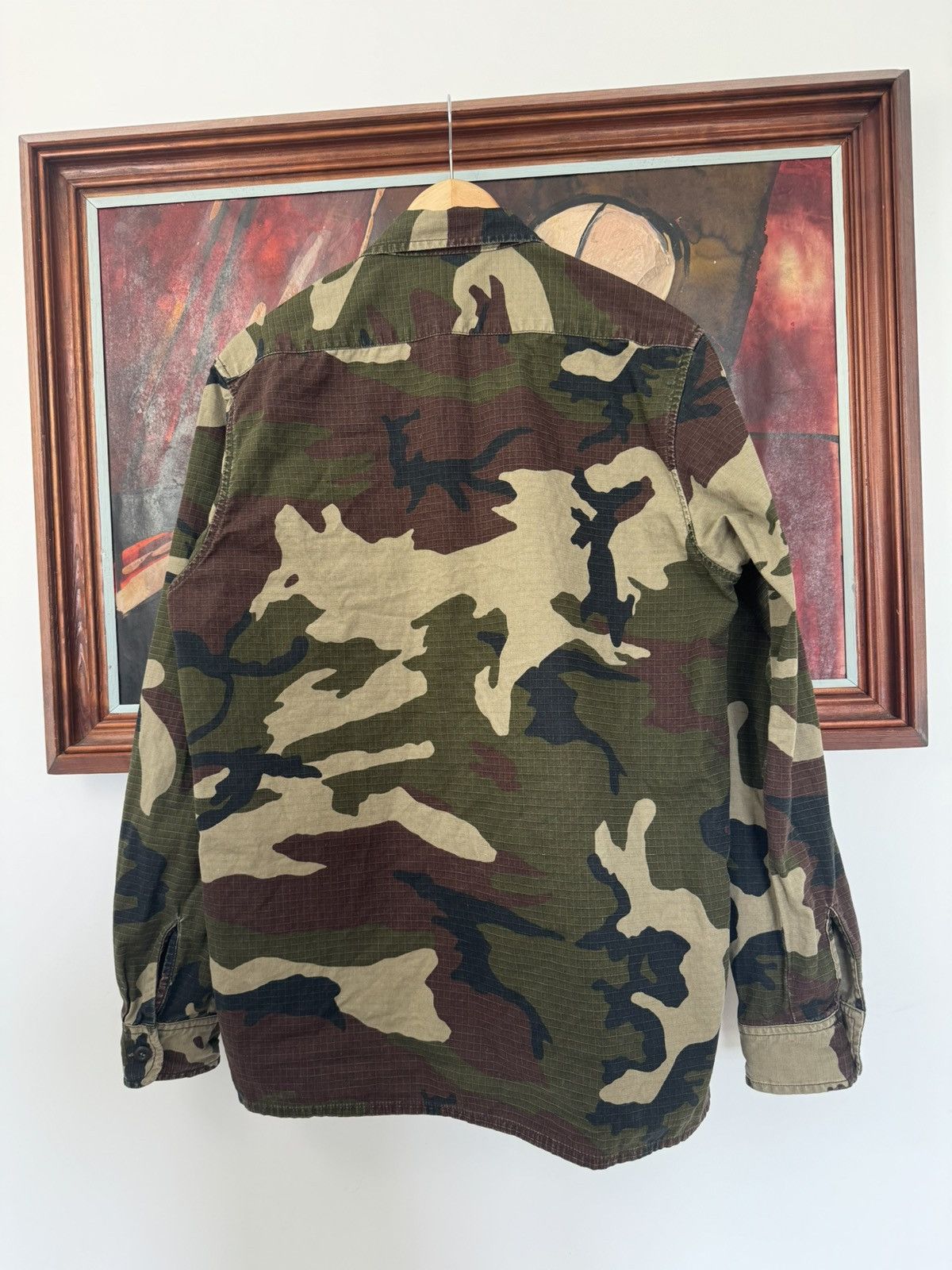 Carhartt Carhartt Button Up Shirt Military Camo Fullprint Skate Work Size US M / EU 48-50 / 2 - 2 Thumbnail