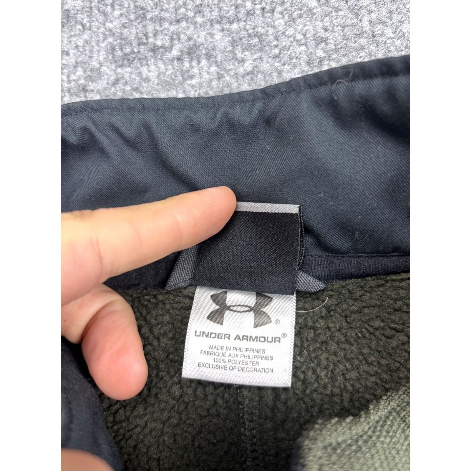 Under Armour Under Armour Pullover Mens 2XL Green 1/4 Zip Long Sleeve Fleece Shirt Top Size US XXL / EU 58 / 5 - 3 Thumbnail