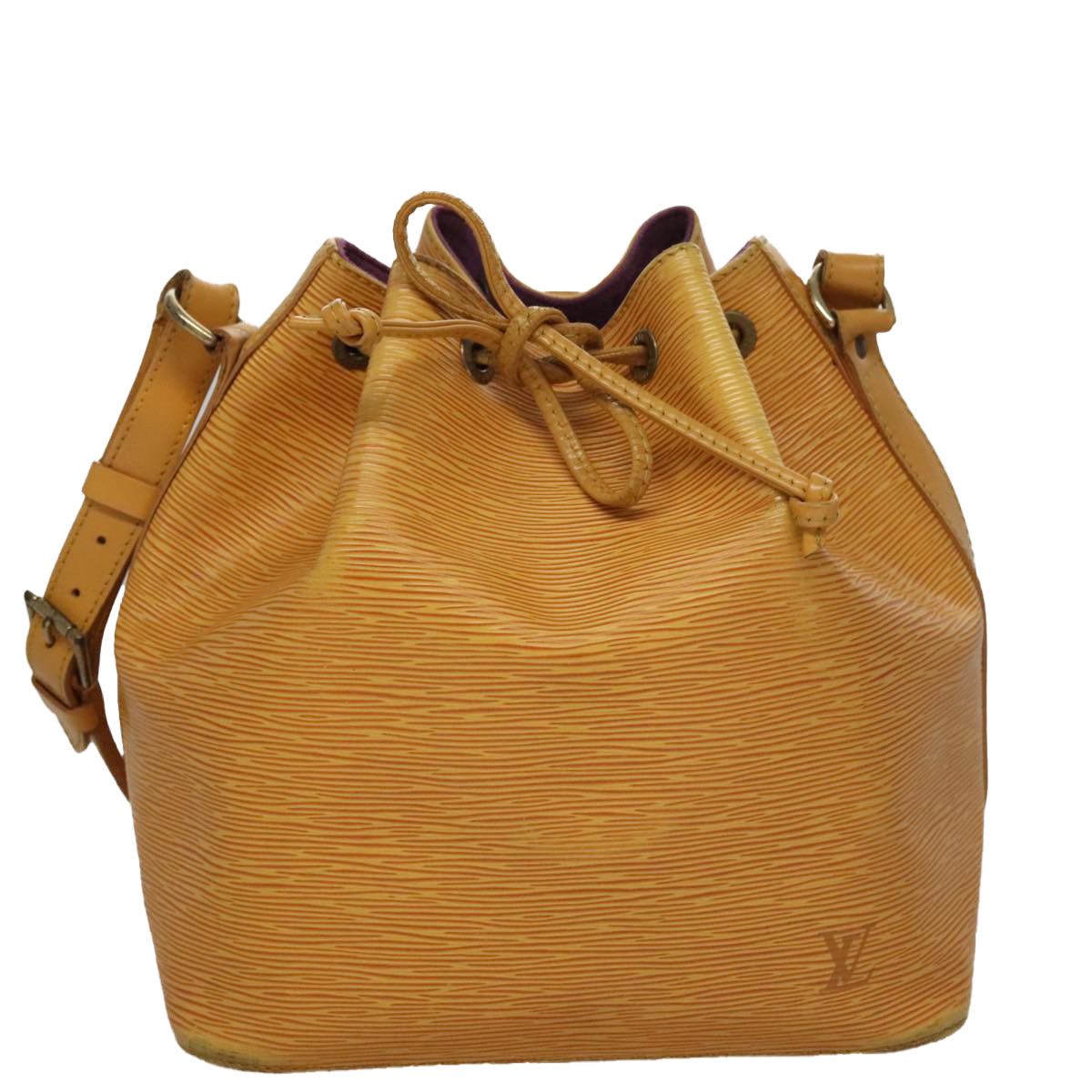 Louis Vuitton Petit Noé Yellow Leather Shoulder Bag (Pre-Owned) Size ONE SIZE - 1 Thumbnail