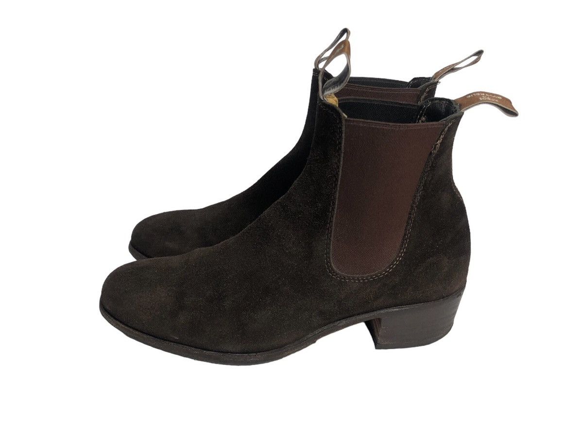 image of R M Williams R.m Williams Suede Chelsea Boots in Brown, Men's (Size 7)