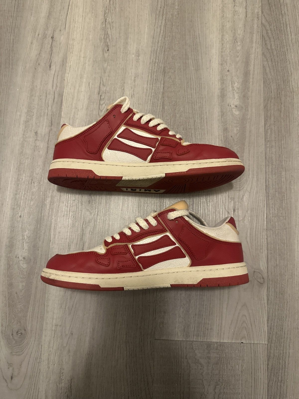 Amiri Amiri collegiate skel panelled Size US 12 / EU 45 - 2 Thumbnail