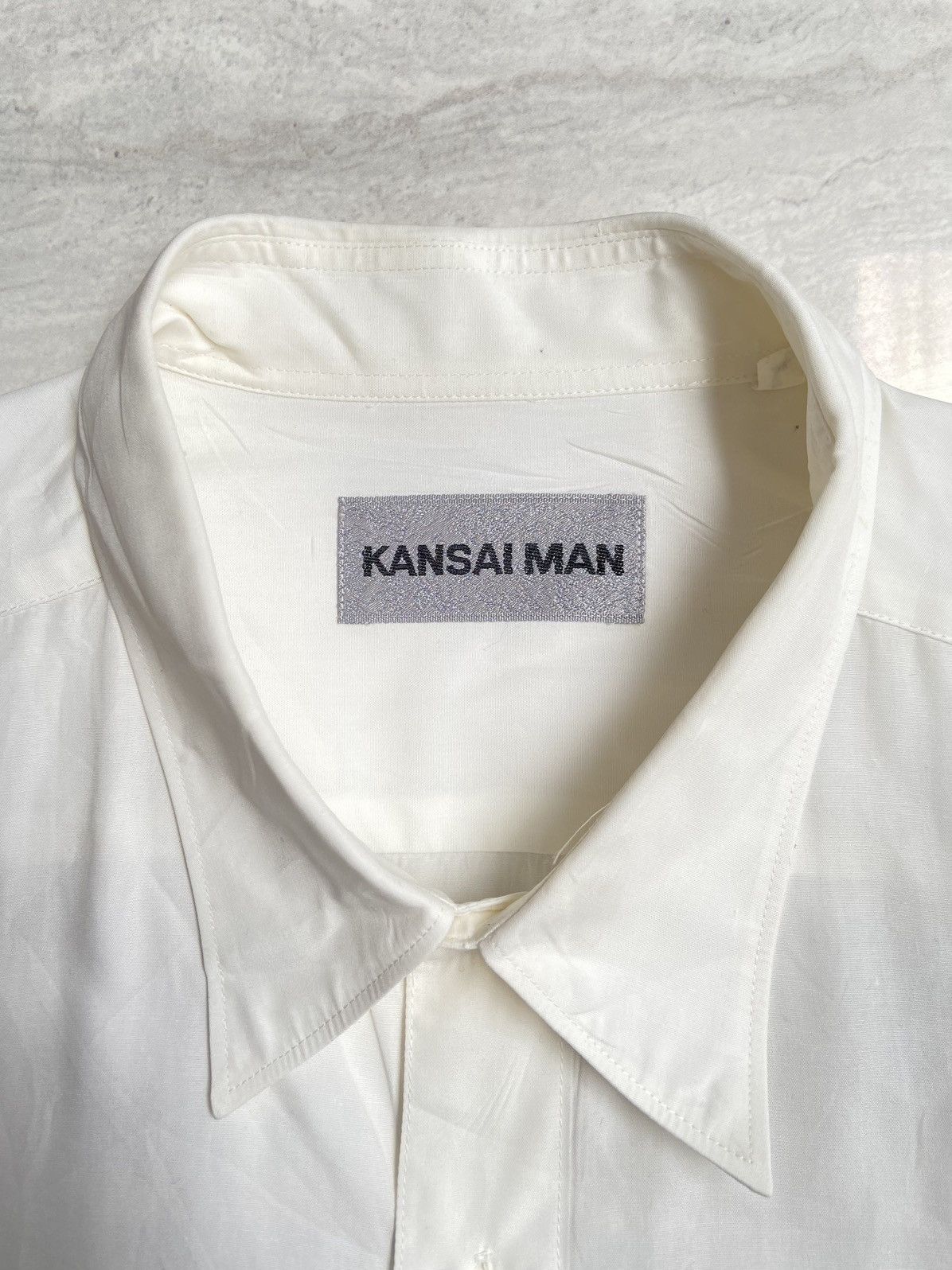 Kansai Yamamoto KANSAI MAN White Shirt Size US L / EU 52-54 / 3 - 6 Thumbnail