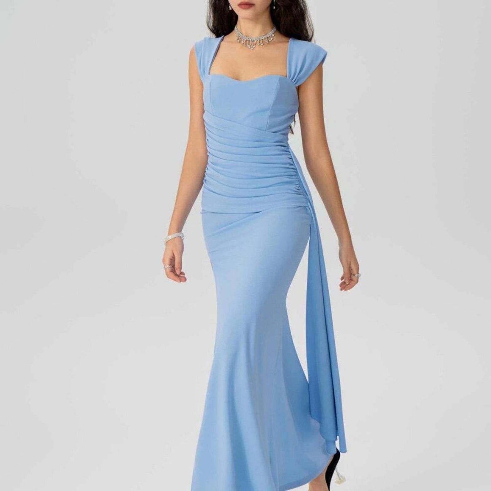 slim fit dress slacks Holland Satin Cocktail Dress  THEIA