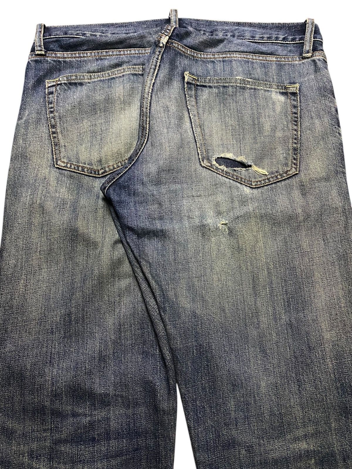 Japanese Brand Vintage Japanese Brand Uniqlo Selvedge Distressed Jeans Size US 34 / EU 50 - 4 Thumbnail