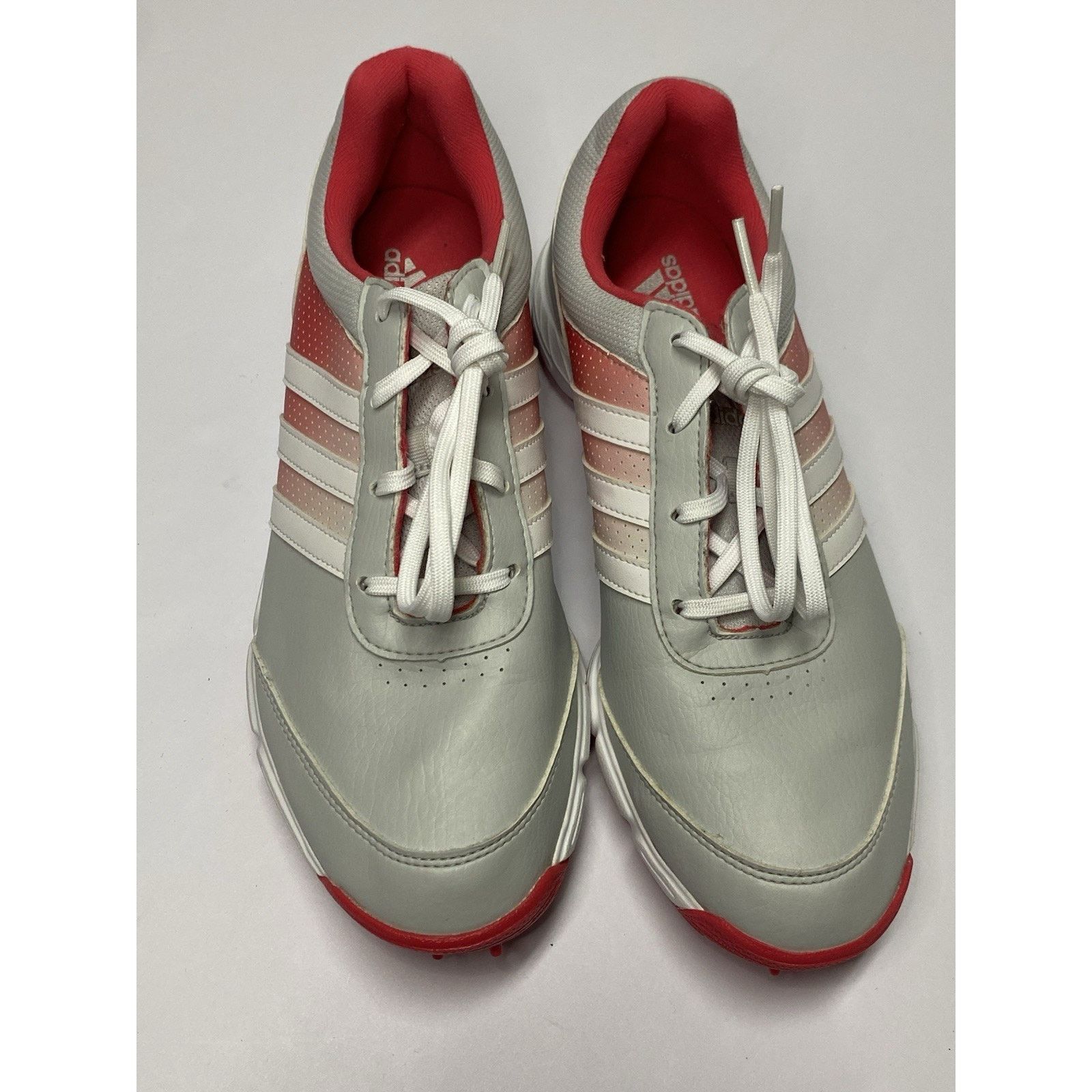 Adidas Adidas Womens 8.5 Tech Golf Shoes Soft Spike Gray Pink Size US 8.5 / IT 38.5 - 2 Thumbnail