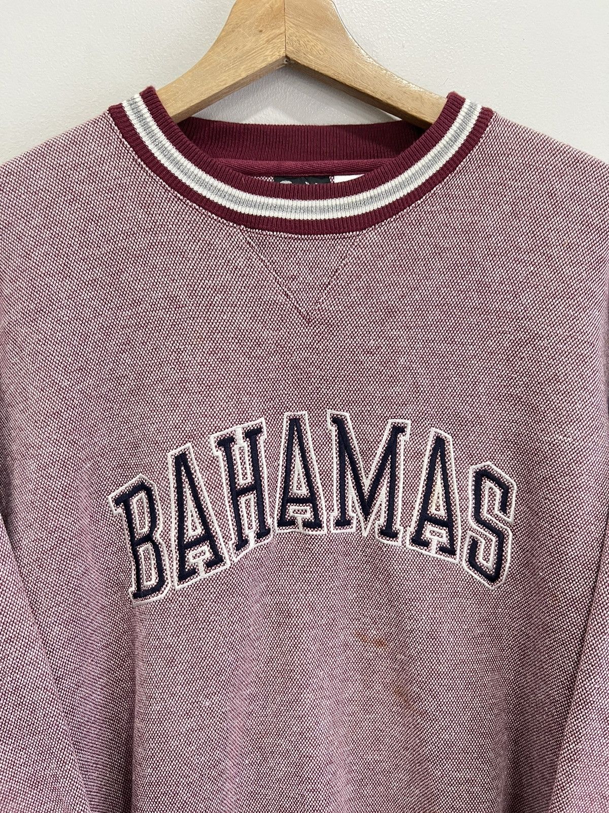 Vintage Vtg Bahamas Spellout Sweater Sweatshirt crewneck pulllover Size US L / EU 52-54 / 3 - 2 Thumbnail