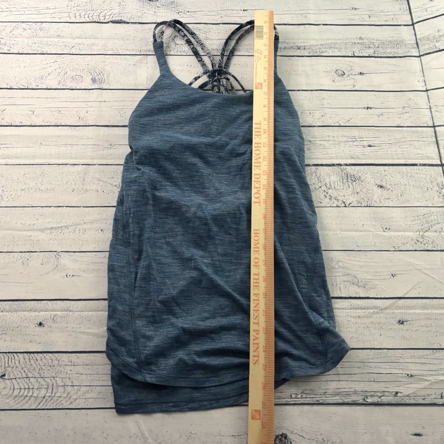 Lululemon Lululemon Free To Be Wild Strappy Open Back Yoga Tank Top Women's 6 Blue Size M / US 6-8 / IT 42-44 - 2 Thumbnail