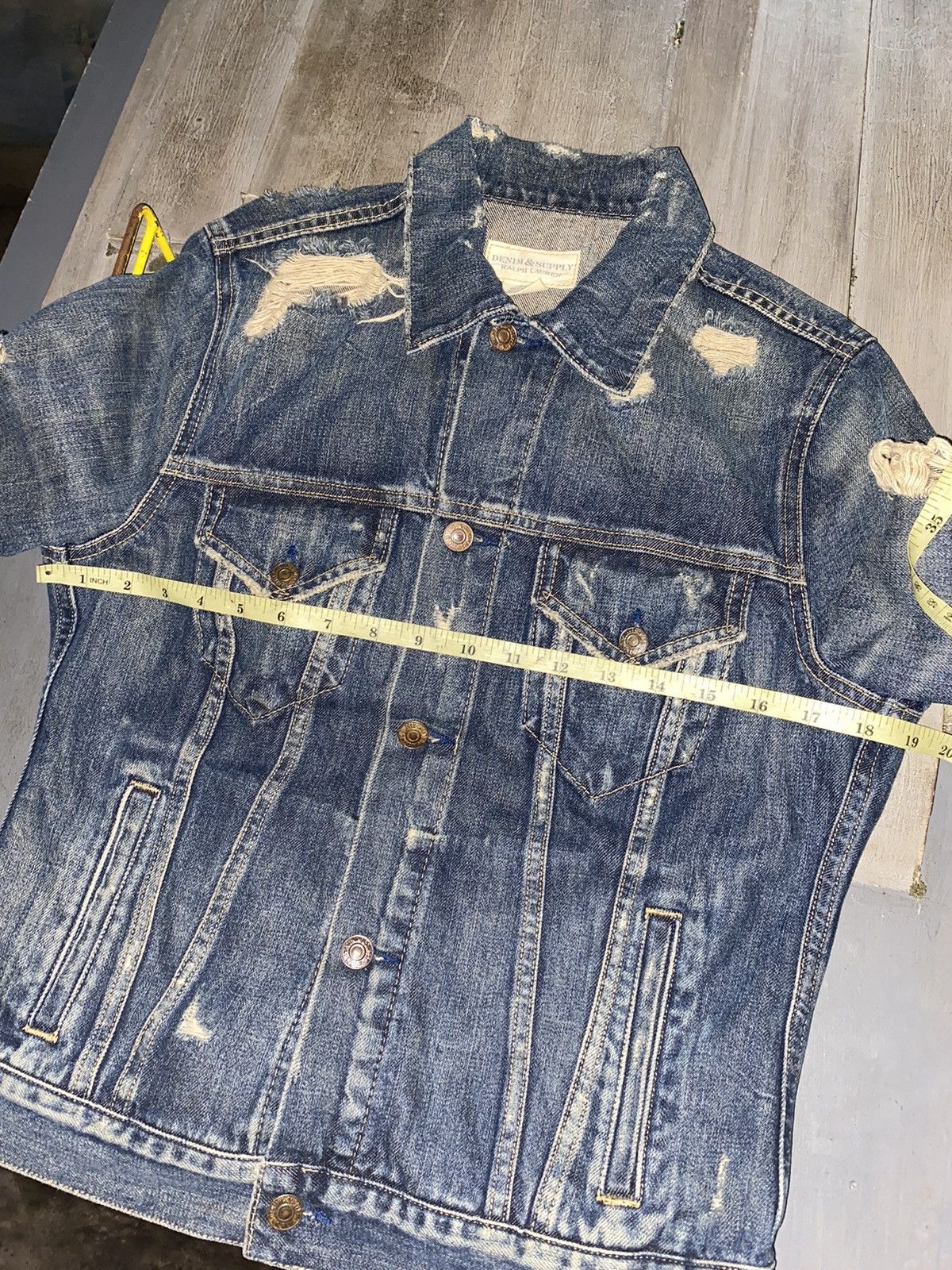 RRL Ralph Lauren Distressed trucker jacket Denim supply RL TYPE3 Size US M / EU 48-50 / 2 - 12 Thumbnail