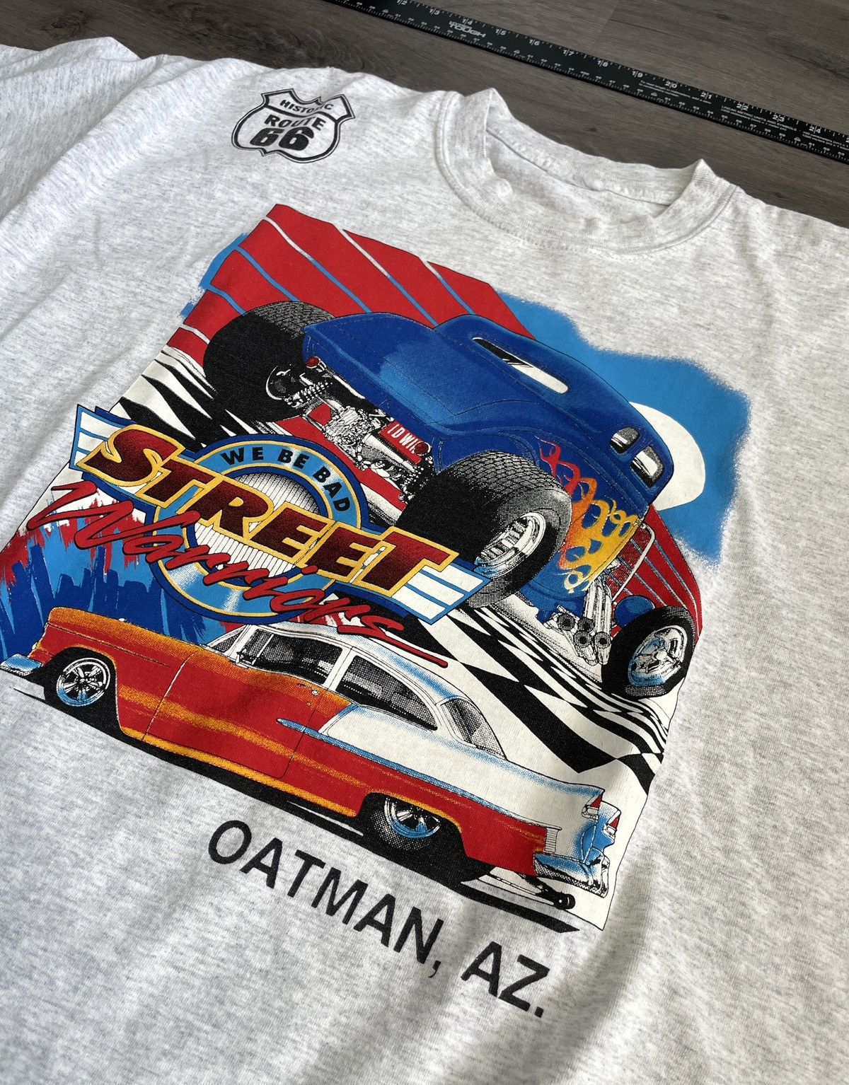 Route 66 × Vintage Y2K Route 66 “Street Warriors Hot Rod” T-shirt (No Sz) Size US XXL / EU 58 / 5 - 2 Thumbnail