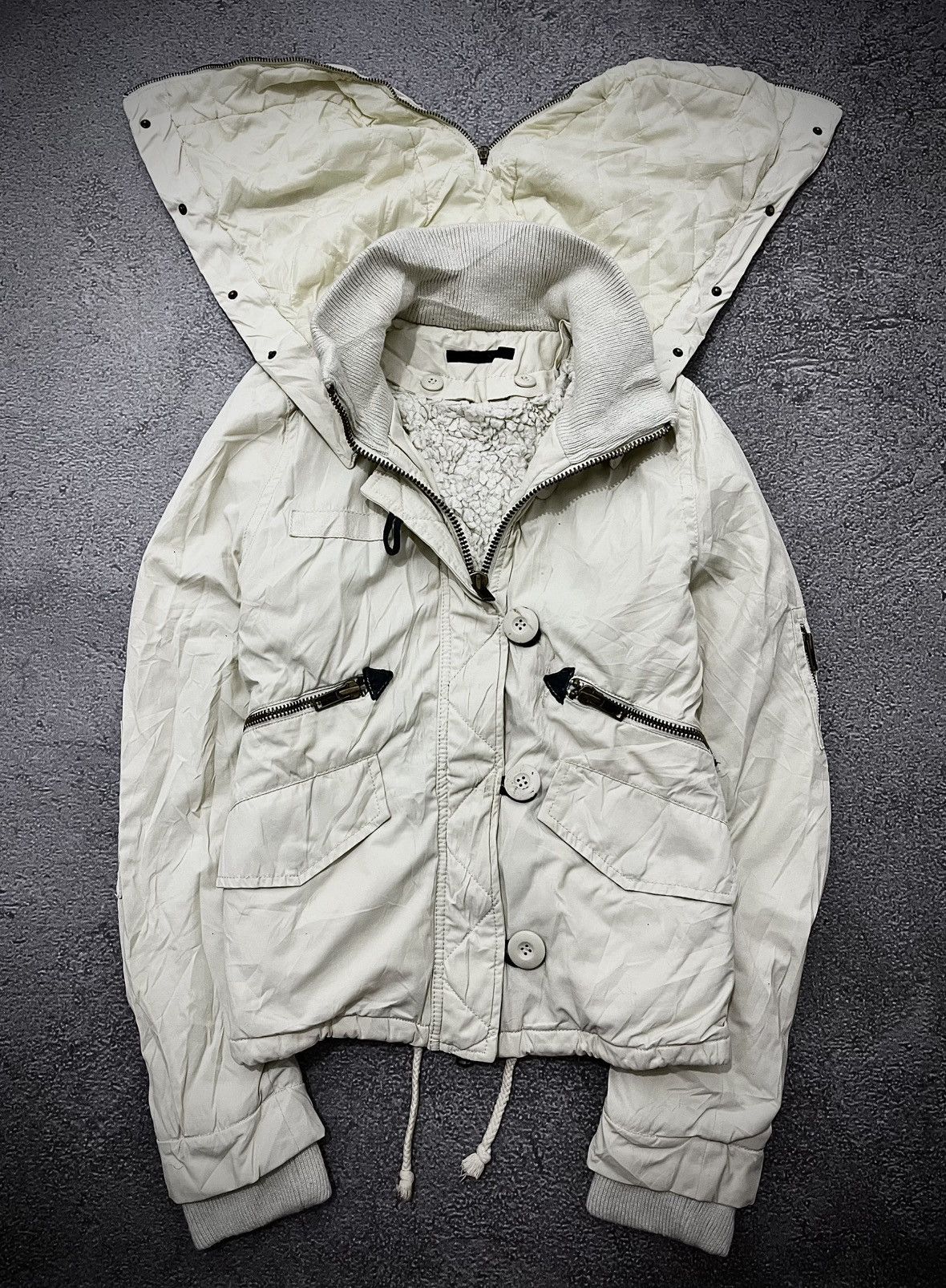 MOUSSY 2000s Moussy Milky White Jacket Size US M / EU 48-50 / 2 - 1 Thumbnail