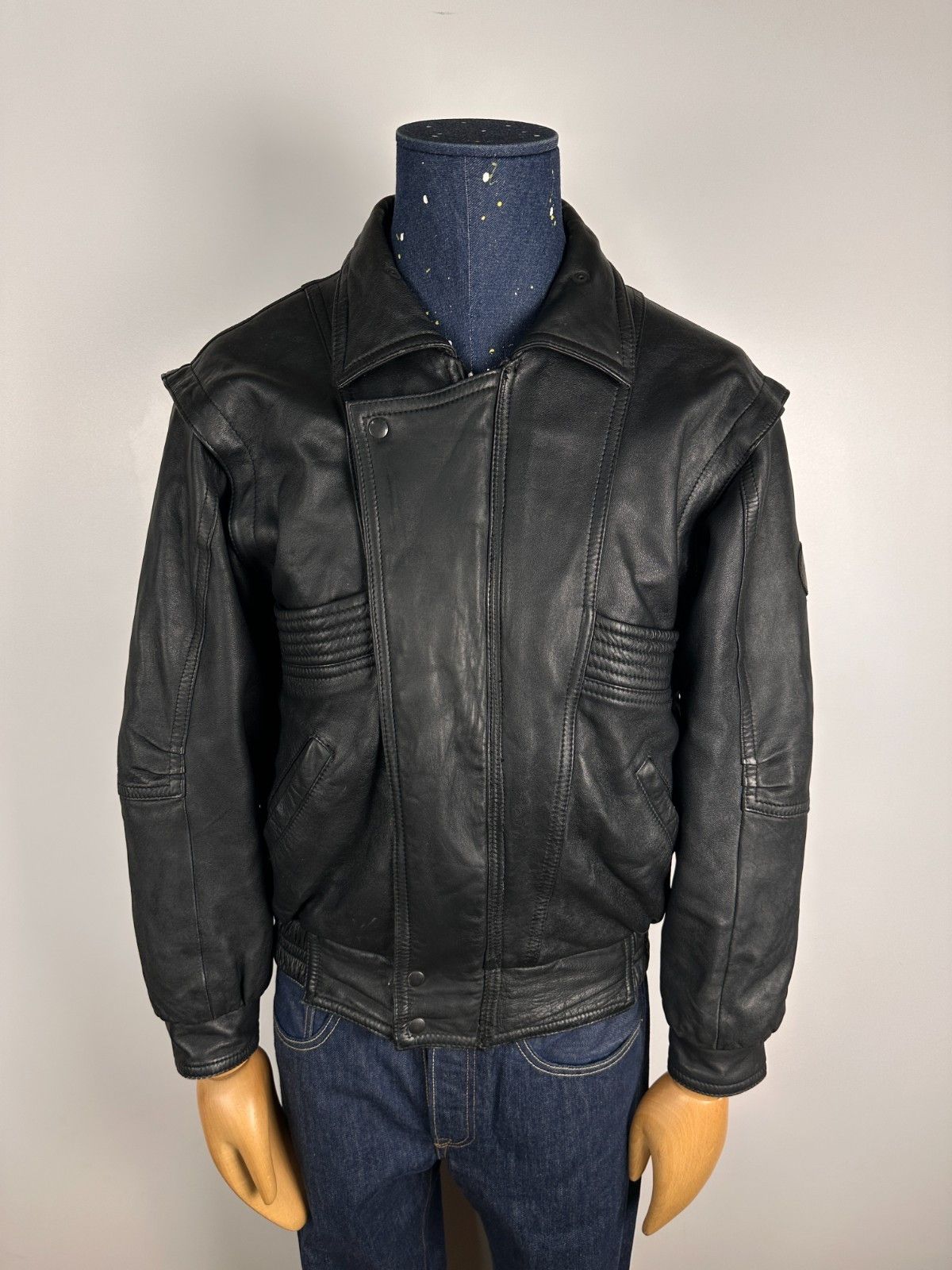 Honda Honda Boutique Geneva 80's Vintage Leather Jacket Size S Size US S / EU 44-46 / 1 - 1 Thumbnail