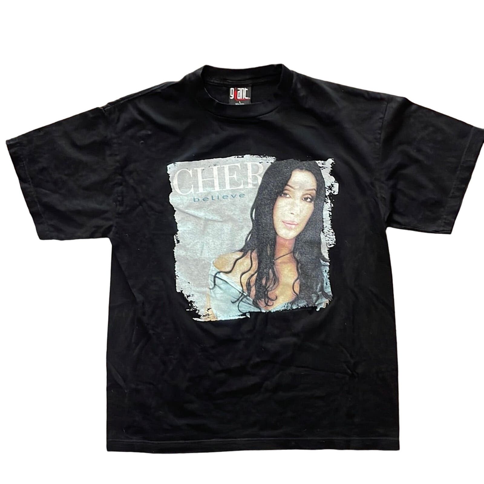 Giant Vintage 1999 Cher Believe Tour Giant T-shirt Large Size US L / EU 52-54 / 3 - 1 Thumbnail