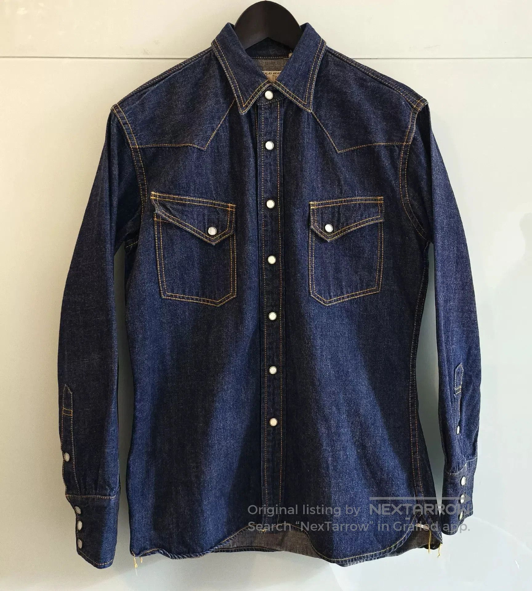 The Flat Head Embroidered Denim Western Shirt. Size US XXS / EU 40 - 3 Thumbnail