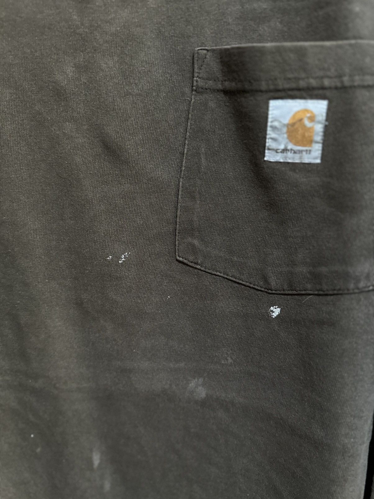 Carhartt Thrashed Vintage Carhartt Long Sleeve Faded Tee Size US XXL / EU 58 / 5 - 4 Thumbnail