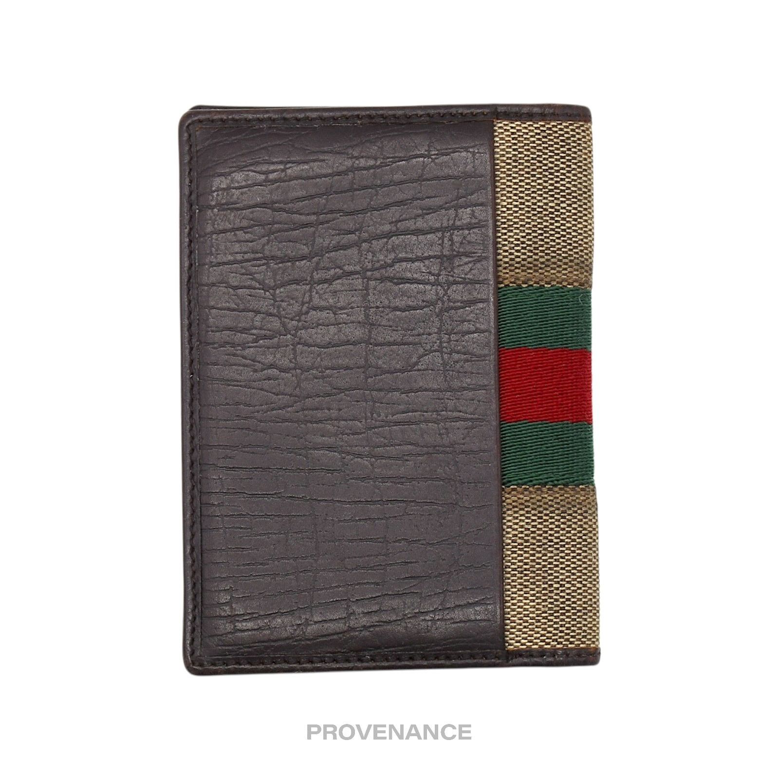 Gucci 🔴 Gucci Pocket Organizer Wallet - Raffia with Web Size ONE SIZE - 2 Thumbnail