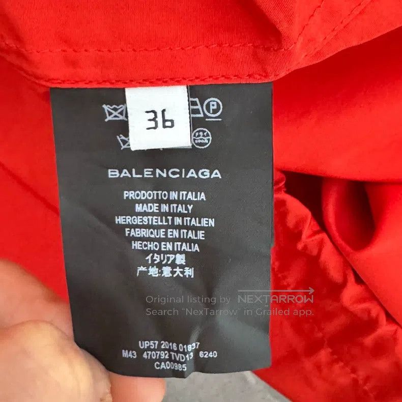 Balenciaga Balenciaga Red Mailbox Letter Logo Windbreaker Jacket Size XS / US 0-2 / IT 36-38 - 5 Thumbnail