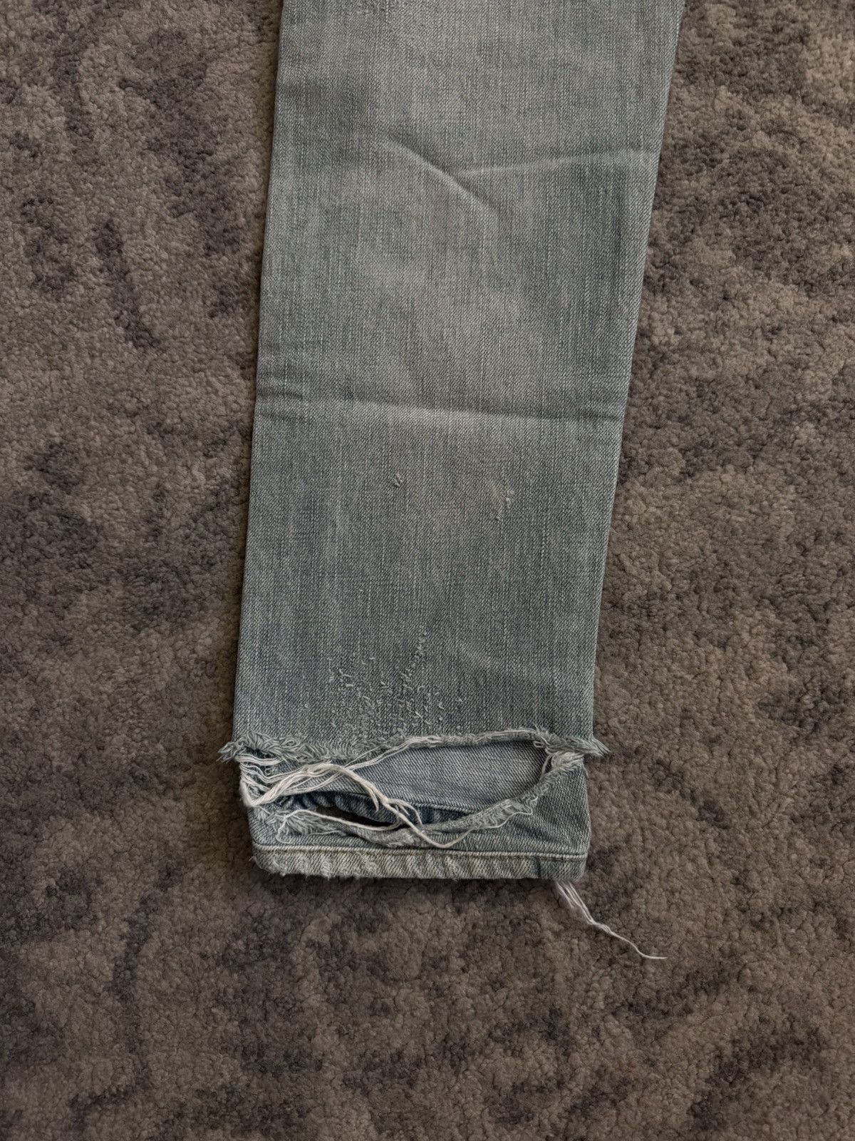 Saint Laurent Paris SLP FW14 Hedi D01 Crash Denim Size US 34 / EU 50 - 7 Thumbnail