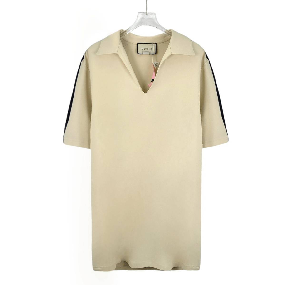 Gucci Polo Dress Beige Side Stripe (Size M)