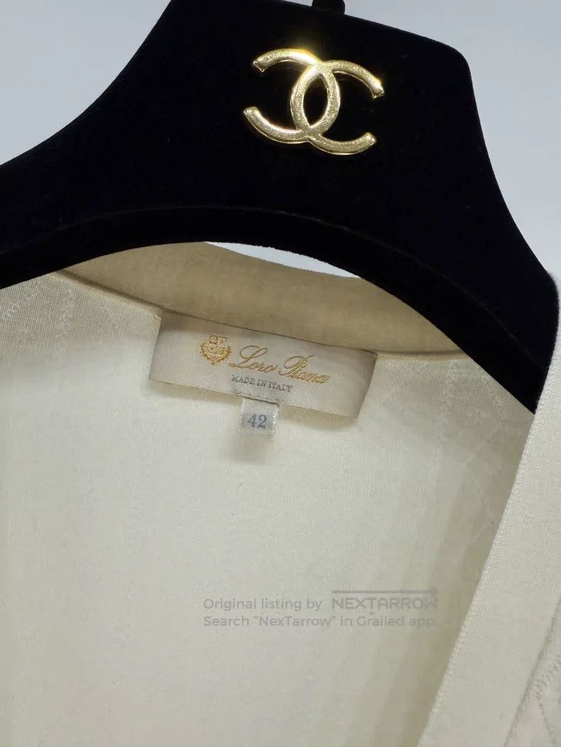 Loro Piana Loro Piana 24FW Mother-of-Pearl Button Wool Lightweight Ca Size S / US 4 / IT 40 - 5 Thumbnail