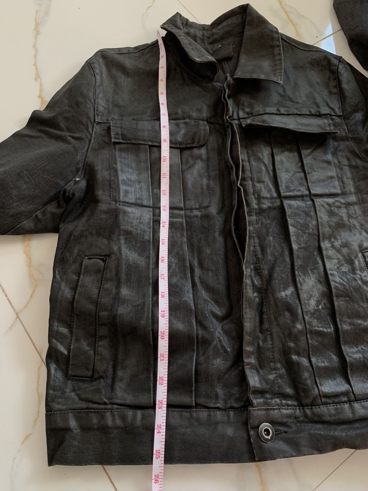 KMRii Black waxed jacket ifsx lgb style PWD Size US L / EU 52-54 / 3 - 19 Thumbnail
