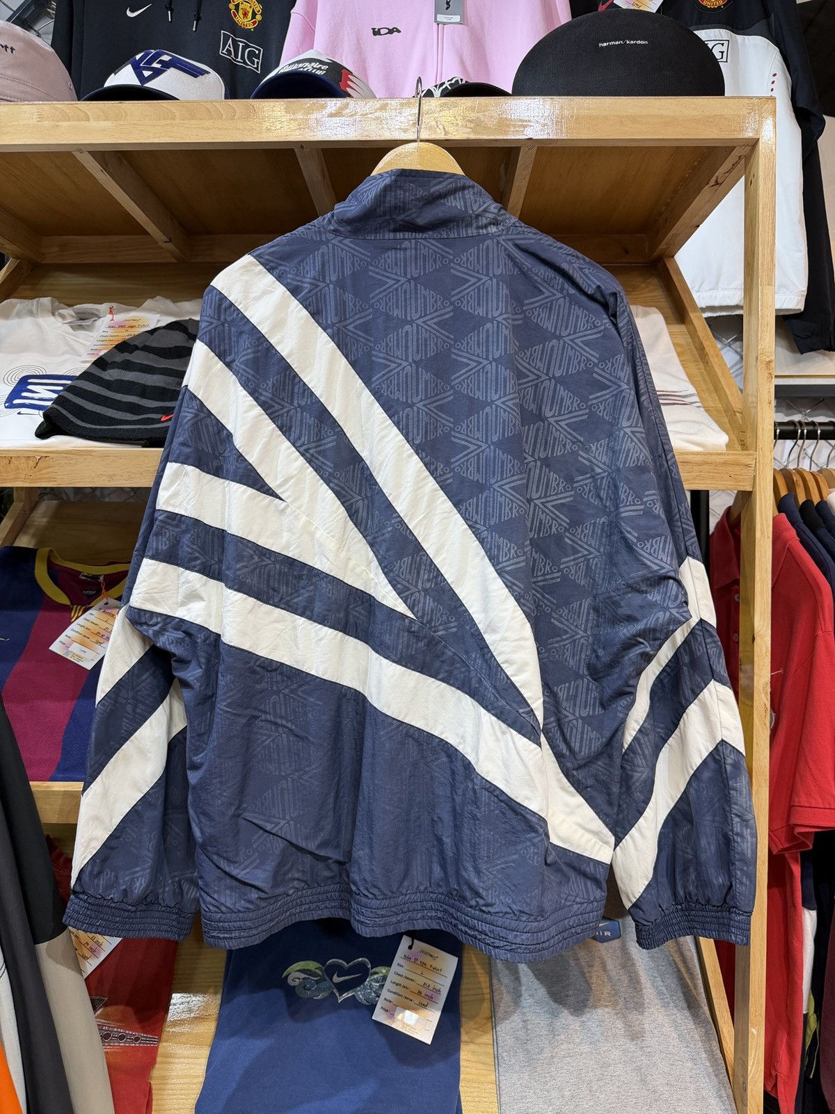 Umbro Vintage Umbro Big Logo 90's Track Jacket Size US L / EU 52-54 / 3 - 2 Thumbnail