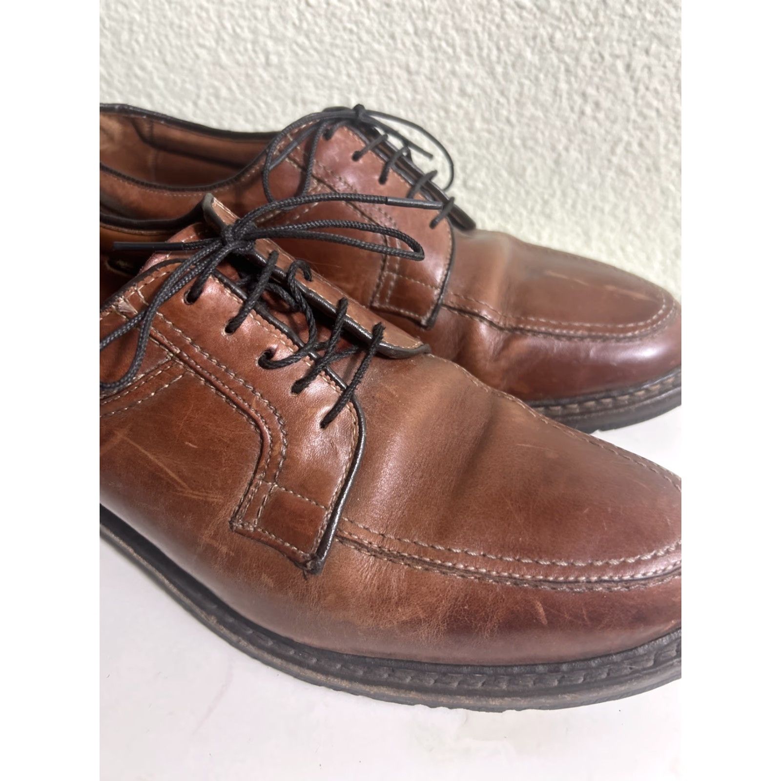 Allen Edmonds Allen Edmonds Wilbert Men's Leather Brown Dress Derby Shoes Walking Casual E 9.5 USA Preppy Size US 10 / EU 43 - 3 Thumbnail
